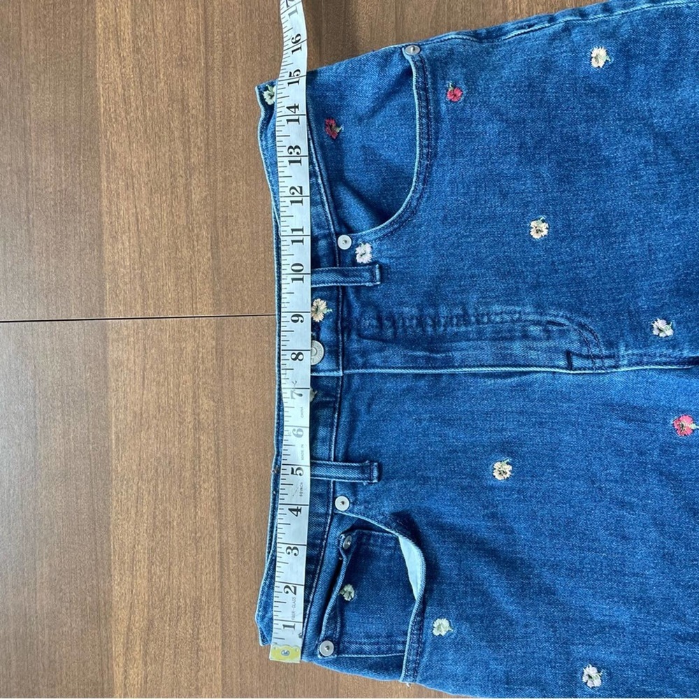 Madewell | Wide-Leg Crop Jeans Confetti Floral Embroidered Edition Flowers Capri - Picture 5 of 11